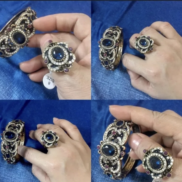 Turkish Vintage Style Jewelry Set for Women,NEW, Wedding,HandmadeGift - Picture 4 of 8